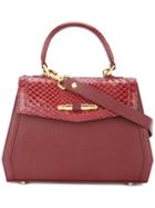 Rula Galayini Mini Amelie Python Embossed Bag - Red