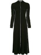 Rosetta Getty Piped Seam Dress - Black