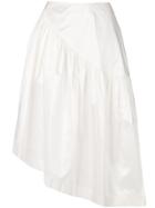 Simone Rocha Frilled Hem Skirt - White