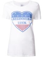 Zoe Karssen 'beginners Luck' T-shirt, Women's, Size: Large, White, Cotton/modal