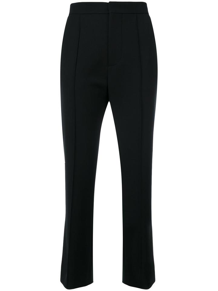 Marni - Seamed Cropped Trousers - Women - Spandex/elastane/virgin Wool - 42, Black, Spandex/elastane/virgin Wool