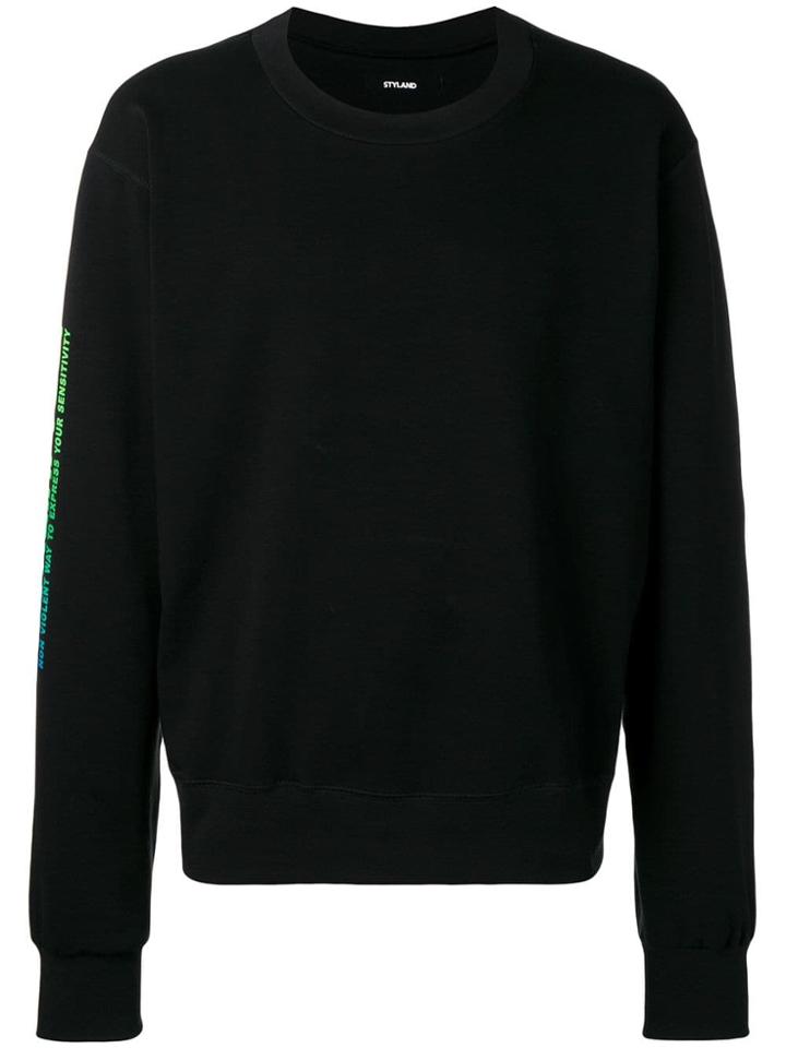 Styland Not Rain Proof Sweatshirt - Black