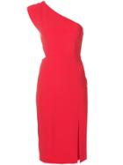 Alice+olivia Fitted One-shoulder Dress - Red