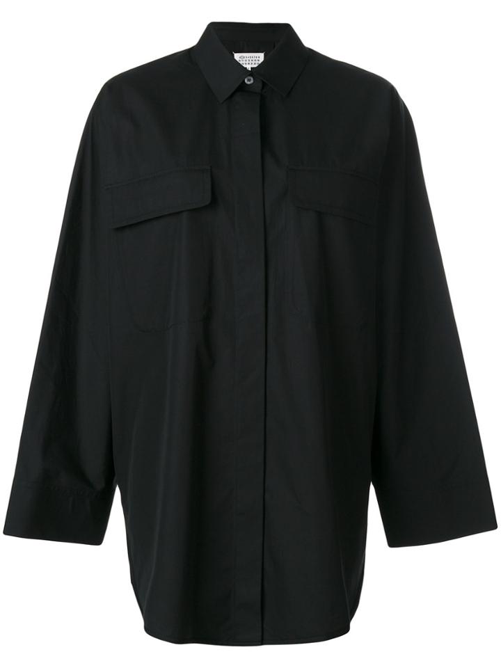 Maison Margiela Loose Fit Work Shirt - Black