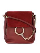 Chloé Red Leather Faye Backpack