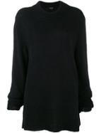 Ann Demeulemeester Overturned Neck Sweater - Black
