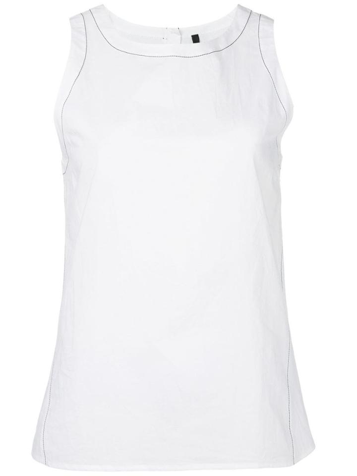 Sara Lanzi Sleeveless Top - White