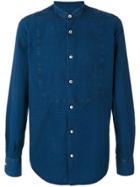 Lardini Triangle-embroidered Shirt - Blue