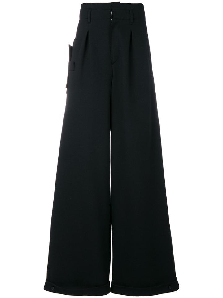 Off-white Side Fold Trousers - Black