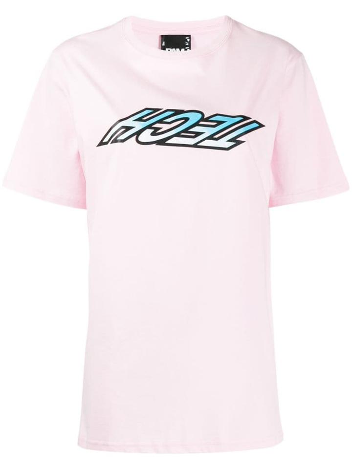 Perks And Mini Tech Print T-shirt - Pink