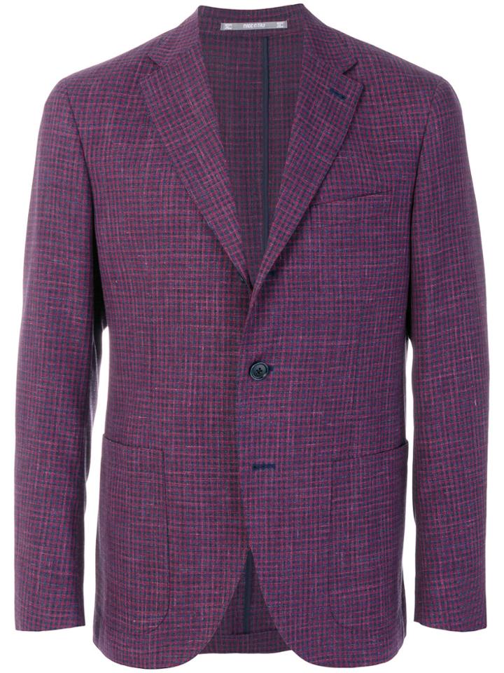 Cantarelli Checked Blazer - Pink & Purple