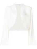 Giorgio Armani Vintage Curvy Cropped Jacket - White