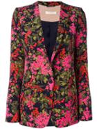 Ssheena Flower Print Blazer, Women's, Size: 40, Polyester/spandex/elastane/viscose