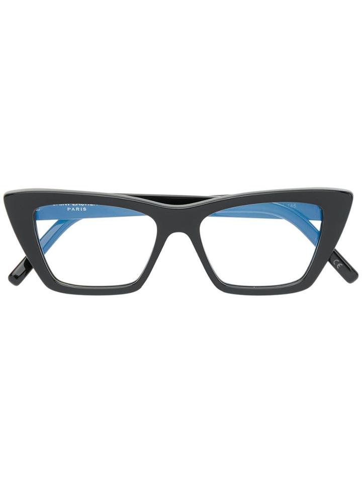 Saint Laurent Eyewear Cat-eye Shaped Glasses - Black