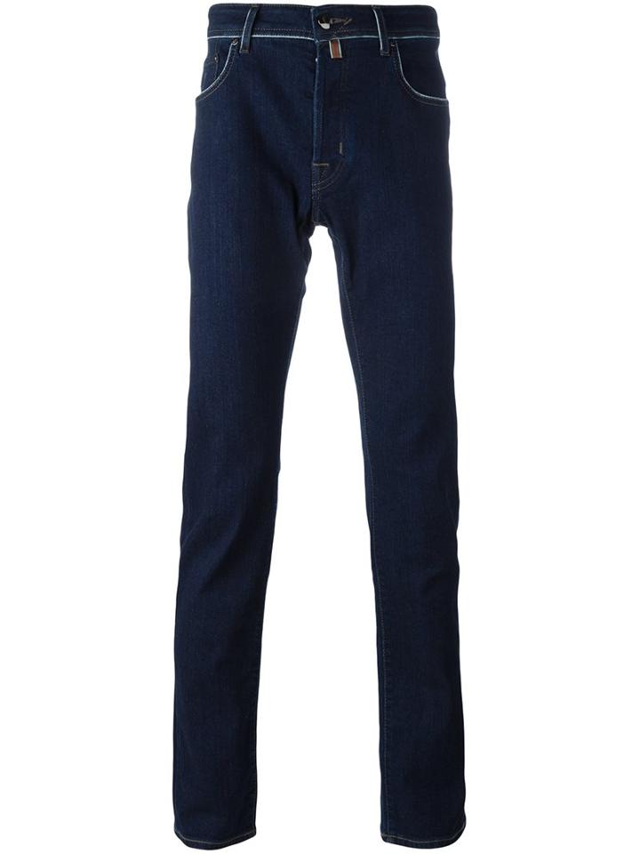 Jacob Cohen Slim Fit Jeans, Men's, Size: 42, Blue, Cotton/spandex/elastane