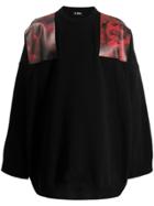 Raf Simons Contrast Panel Sweatshirt - Black
