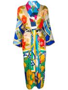 Rianna + Nina Wrap Kimono Dress - Blue