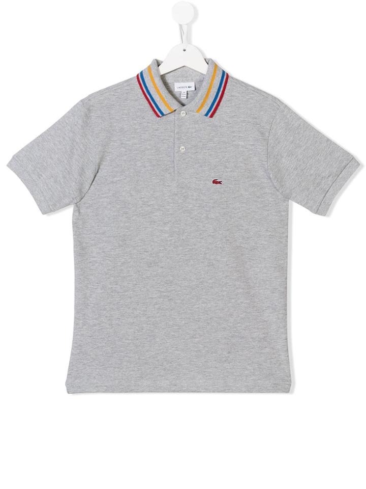 Lacoste Kids Teen Short-sleeve Polo Shirt - Grey