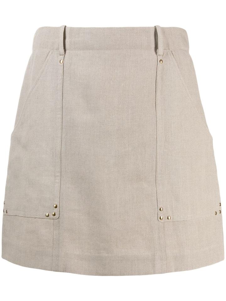 Céline Vintage 2000's A-line Skirt - Neutrals