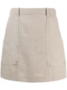 Céline Vintage 2000's A-line Skirt - Neutrals