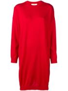 Ports 1961 Round Neck Sweater Dress - Red