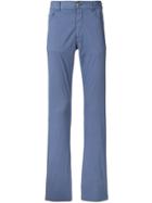 Canali Straight Fit Trousers - Blue