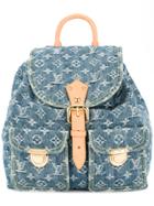 Louis Vuitton Vintage Denim Monogrammed Backpack - Blue