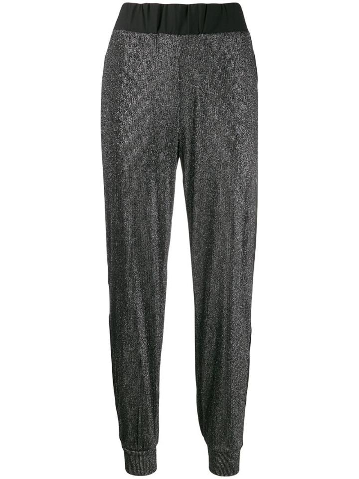 No Ka' Oi Metallized Track Pants - Black