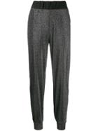 No Ka' Oi Metallized Track Pants - Black