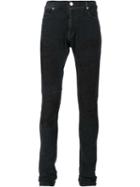 Rta Embroidered Skinny Jeans, Men's, Size: 33, Black, Cotton/polyurethane