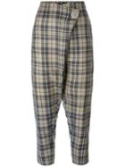 Vivienne Westwood Anglomania Checked Cropped Trousers