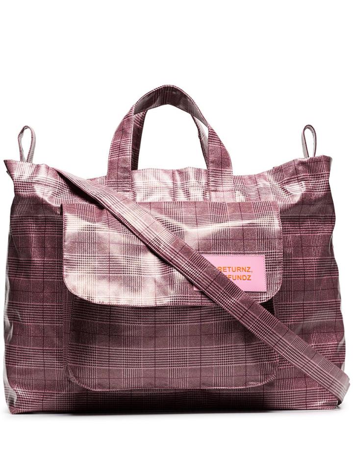Natasha Zinko No Returnz No Refundz Holdall Bag - Pink