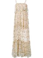 Chloé Sleeveless Floral Print Lace Dress