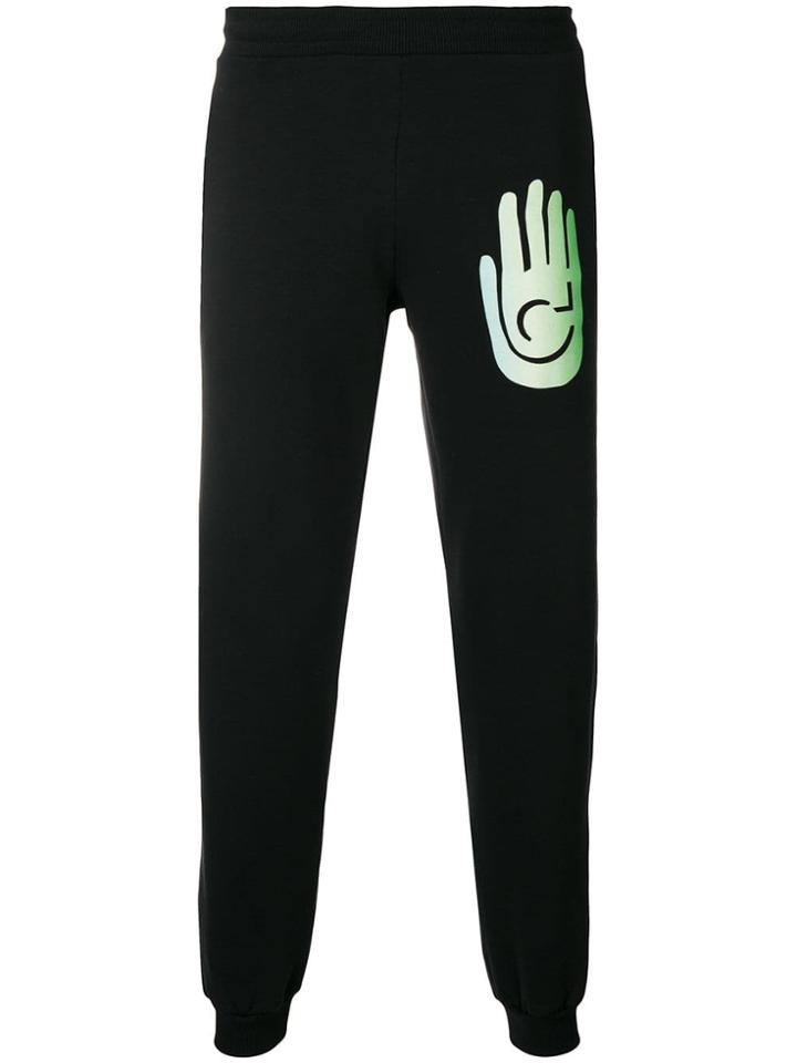 Cottweiler Logo Print Track Pants - Black