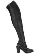 Guidi Over The Knee High Heel Boots - Black