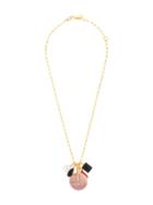 Lizzie Fortunato Jewels Pink City Charm Necklace - Gold