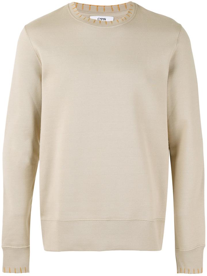 Cmmn Swdn - Noah Sweatshirt - Men - Cotton - L, Nude/neutrals, Cotton