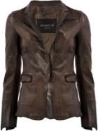 Numero 10 Chocolate Leather Jacket - Brown