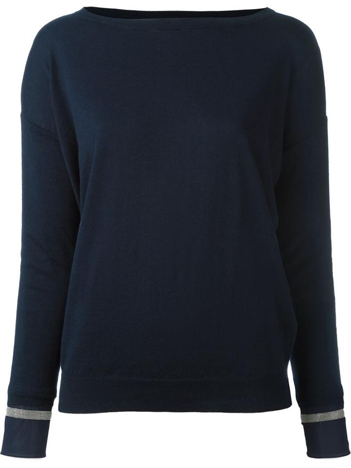 Brunello Cucinelli Slash Neck Jumper