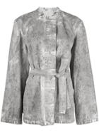 Lemaire Belted Jacket - Grey