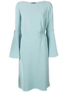 Giorgio Armani Petal Sleeve Dress - Blue
