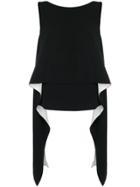 Givenchy Draped Panel Sleeveless Top - Black