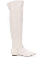 The Seller High Flat Boots - White