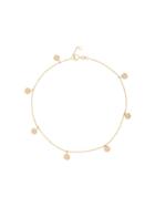 Shay Dangle Drop Anklet - Metallic