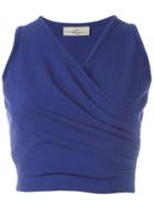 Romeo Gigli Vintage Wrap Crop Top