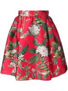 Dolce & Gabbana Floral Midi Skirt - Red