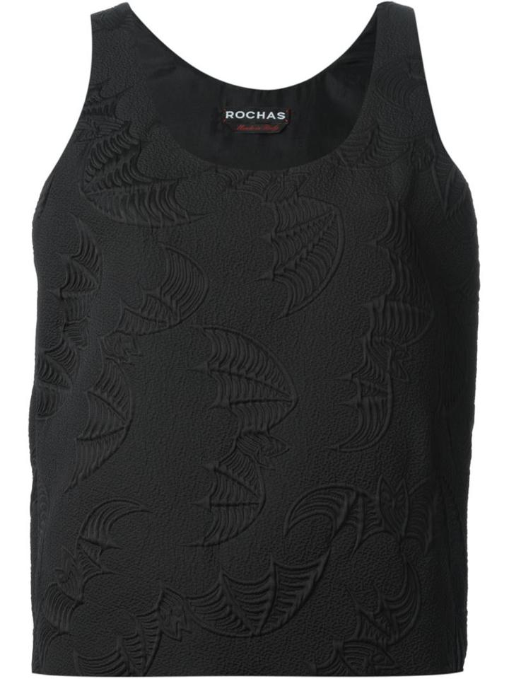 Rochas Bat Embroidered Tank Top