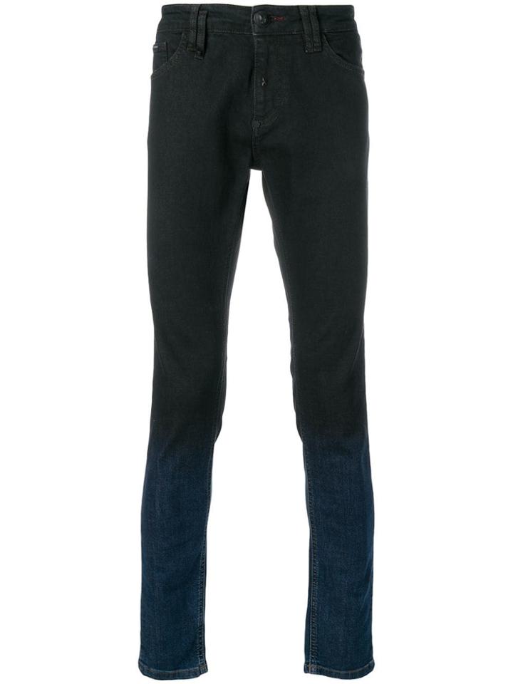 Philipp Plein Gradient Effect Jeans - Black