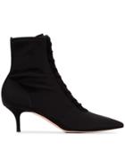 Gianvito Rossi Grossi 55 Nprne Lcup Anklbt - Black