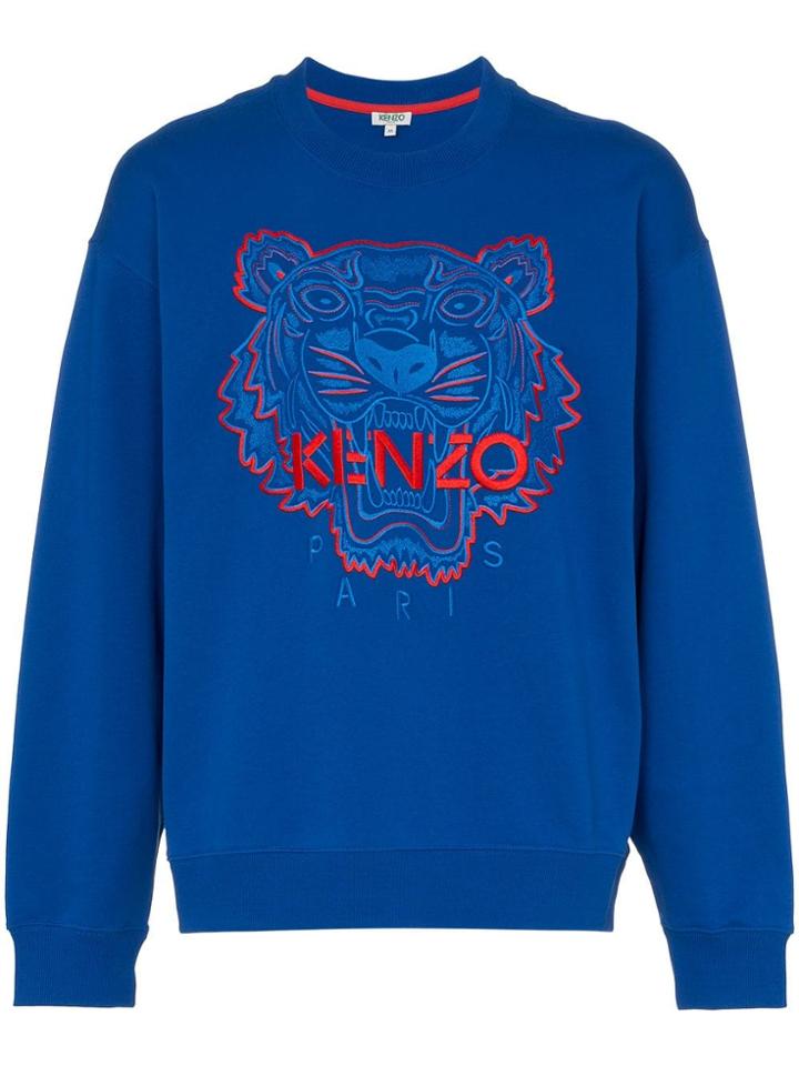 Kenzo Tiger Crew Neck Sweatshirt - Blue